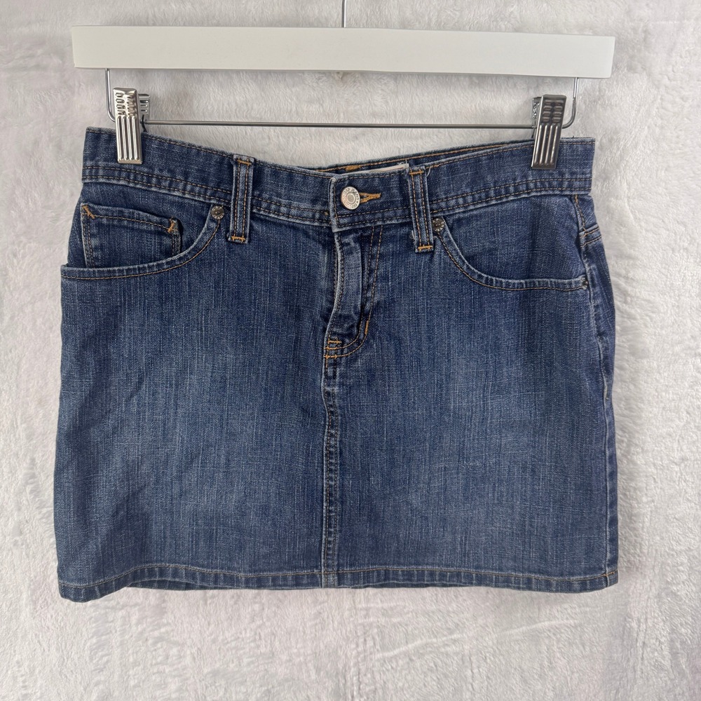 Gap Jeans Vintage Womens‎ Denim Mini Skirt Y2K Blue Classic Fit SZ 1